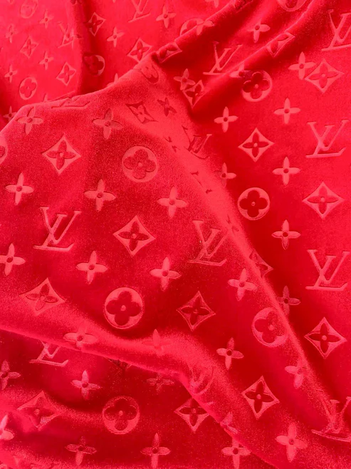 Red Velvet fabric - Sample 4