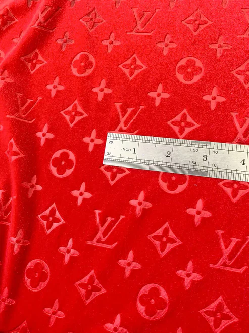 Red Velvet fabric - Sample 3