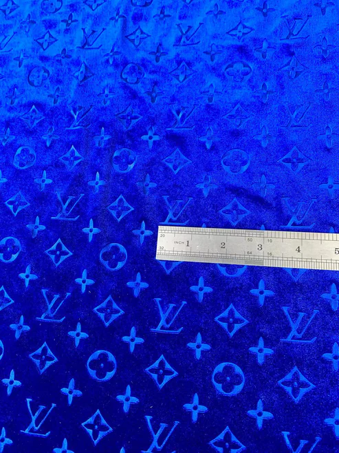 Blue Velvet fabric - Sample 4