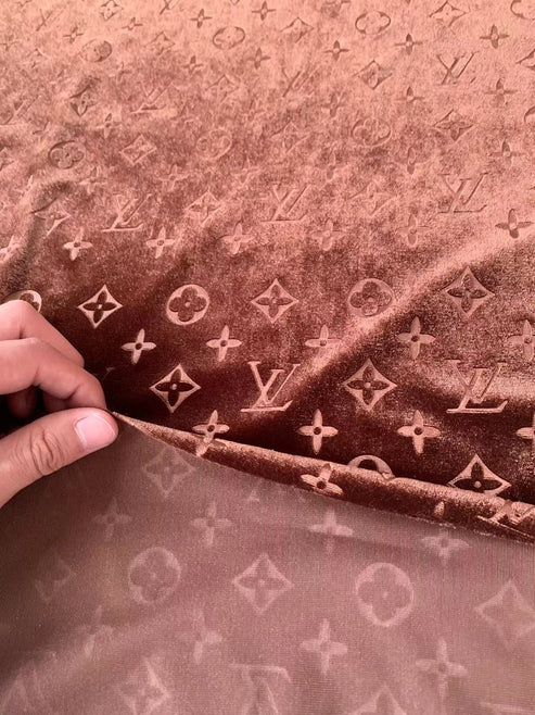Brown Velvet fabric - Sample 3
