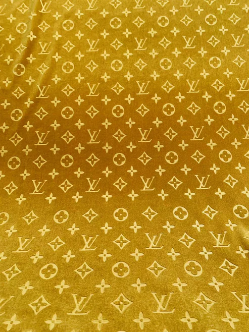 Gold Velvet fabric - Sample 2