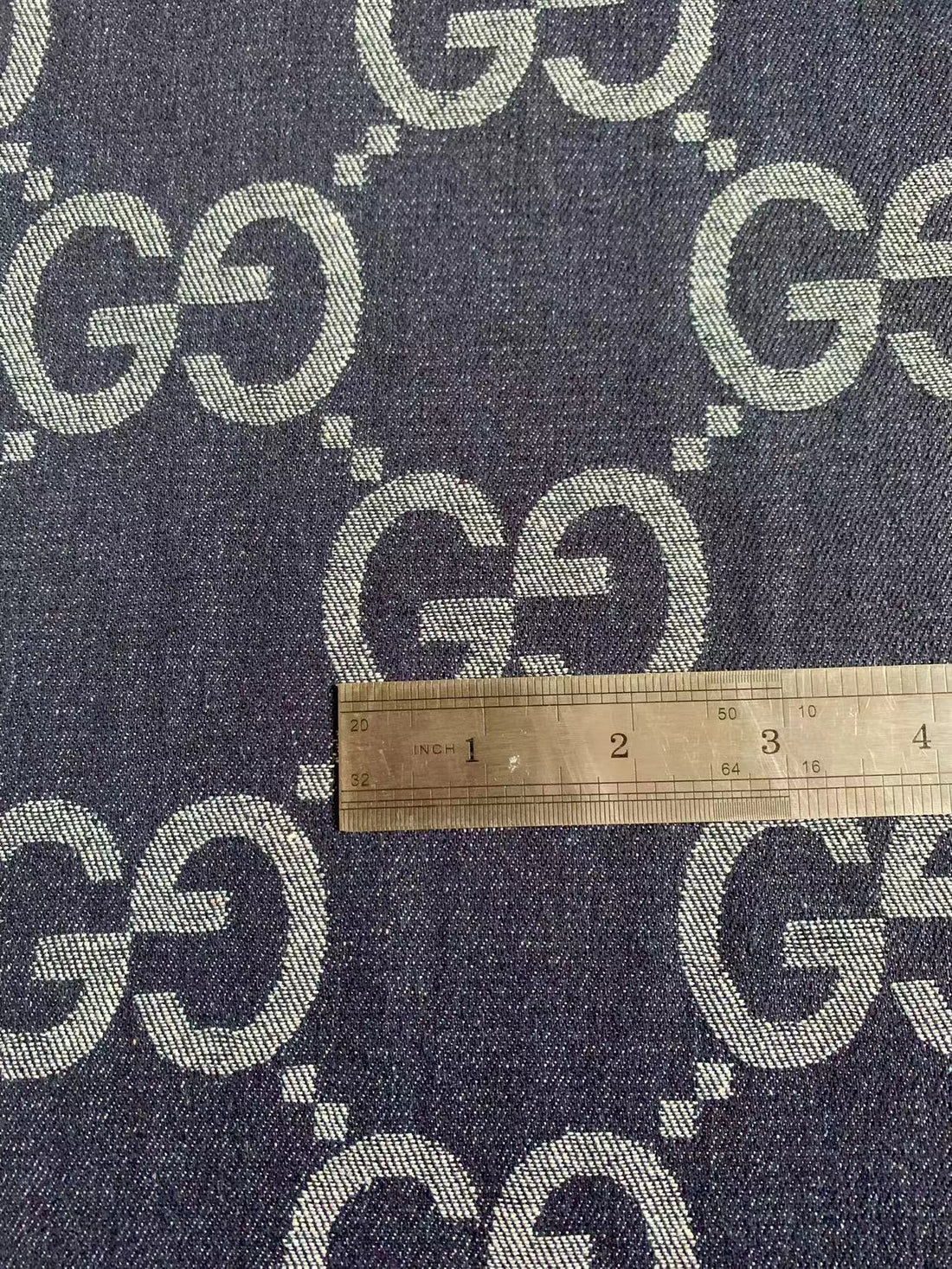 Luxury Gucci Denim Jacquard Fabric 