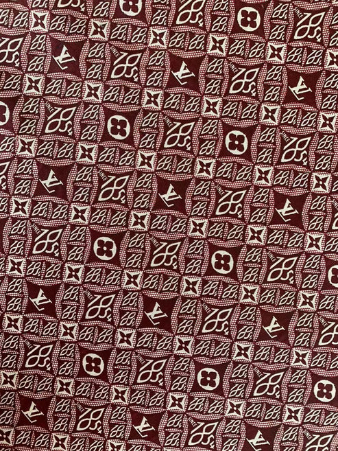 LV-Style Red 1854 Jacquard Canvas for Handmade Goods - Sample 3