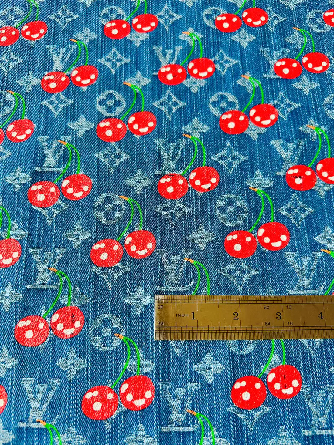 Craft Wash LV Cherry Denim Fabric – Apparel & Sneakers - Sample 2