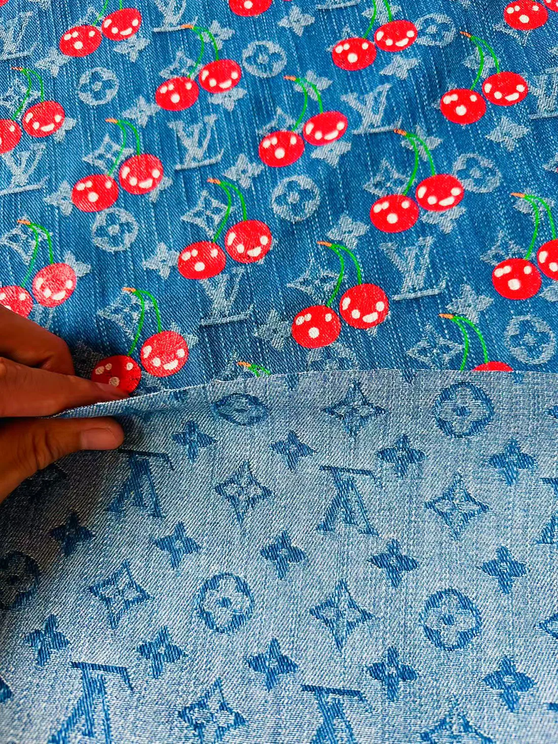 Craft Wash LV Cherry Denim Fabric – Apparel & Sneakers