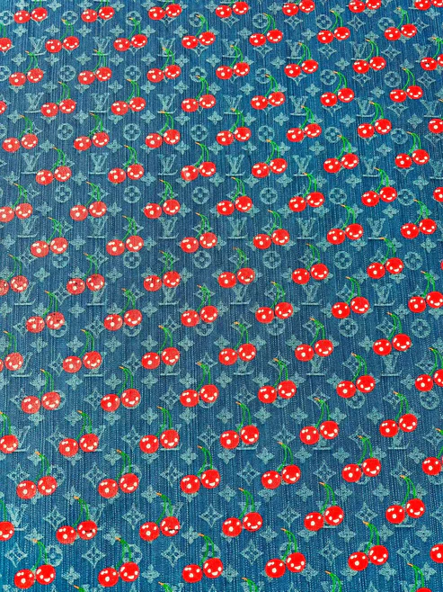 Craft Wash LV Cherry Denim Fabric – Apparel & Sneakers - Sample 4