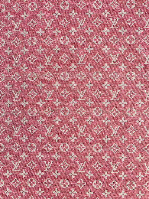 LV-Style Pink Denim Jacquard for Handmade Goods - Sample 4