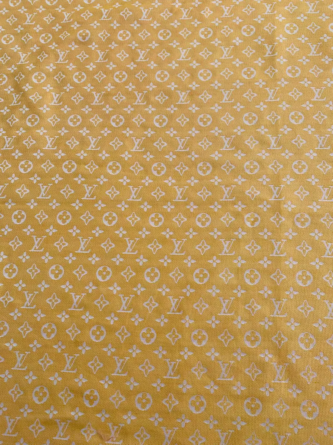 Yellow LV Cotton-Poly Jacquard Fabric for Handmade Apparel - Sample 2