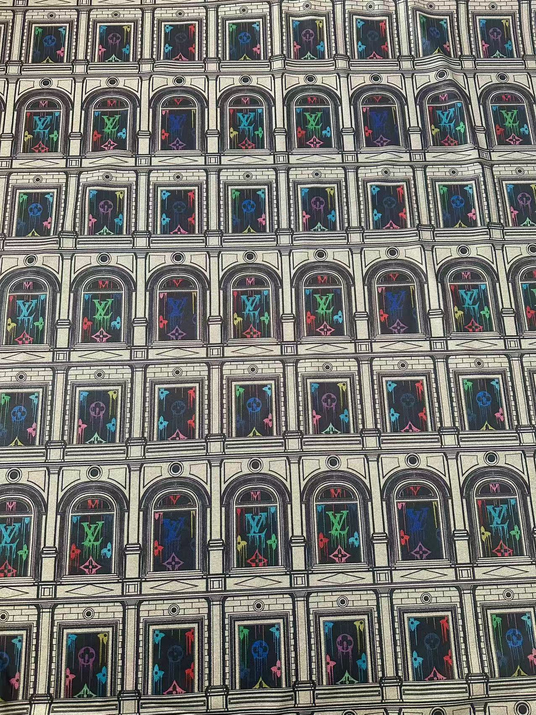 LV-Style Window Knitted TR Fabric for Handmade Clothing Projects - Sample 3