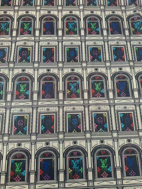 LV-Style Window Knitted TR Fabric for Handmade Clothing Projects - Sample 4