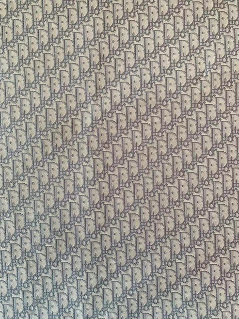 Fashion Gray Dior Jacquard Canvas for DIY Accessories - Sample 4
