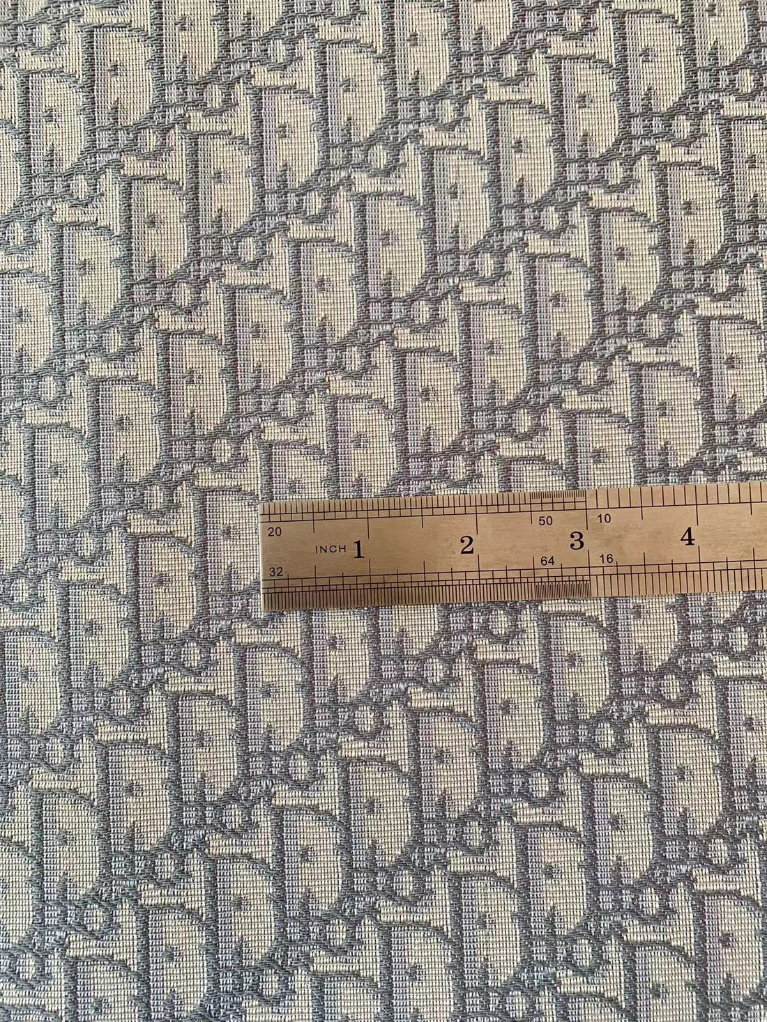 Fashion Gray Dior Jacquard Canvas for DIY Accessories - Sample 2