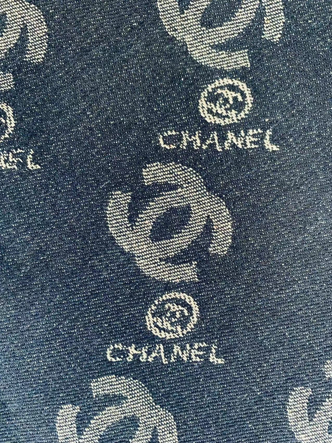 Classic Dark Blue Denim Woven Jacquard for DIY Apparel & Crafts - Sample 3